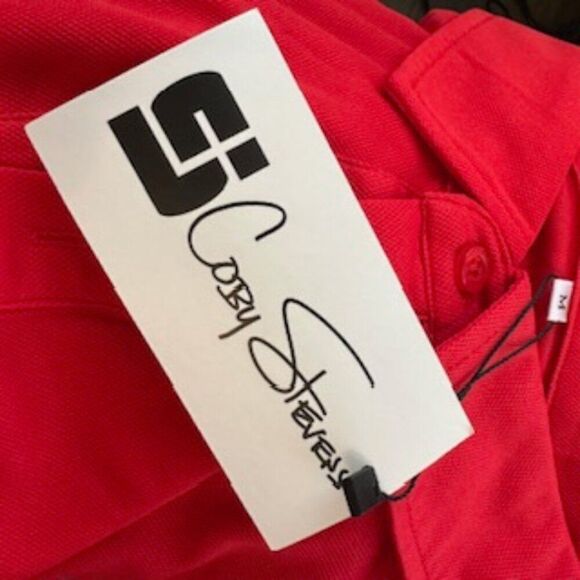 Cody Stevens Engine Red Short Sleeve Polo in Size Medium (NWT) - Picture 3 of 6